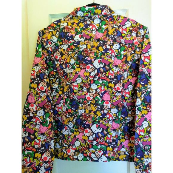 Levi x Super Mario Trucker Jacket Size XL Nintendo - Picture 10 of 11
